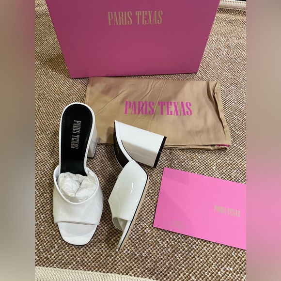 Paris Texas Shoes - PARIS TEXAS Anja leather mules sz 6.5